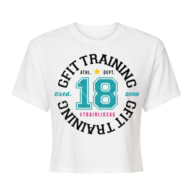 VINTAGE STAMP - WOMEN'S CROP T-SHIRT - $36C57Z$ Thumbnail
